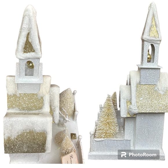 New- Bethany and Lowe Christmas Village, Peaceful Church From Neiman Marcus - Picture 4 of 9